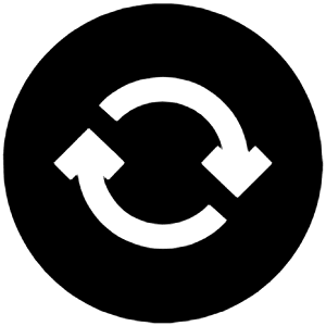 Sync Circle Sharp Icon from Ionic Sharp Set