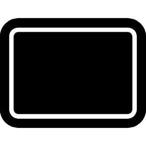 Tablet Landscape Icon from Ionic Filled Set