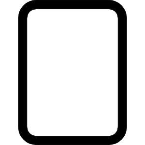 Tablet Portrait Outline Icon from Ionic Outline Set