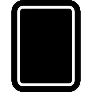 Tablet Portrait Icon from Ionic Filled Set