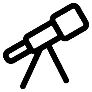 Telescope Outline Icon from Ionic Outline Set