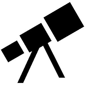 Telescope Sharp Icon from Ionic Sharp Set