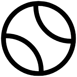 Tennisball Outline Icon from Ionic Outline Set