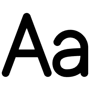 Text Icon from Ionic Filled Set