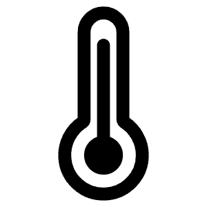 Thermometer Outline Icon from Ionic Outline Set