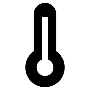 Thermometer Sharp Icon from Ionic Sharp Set