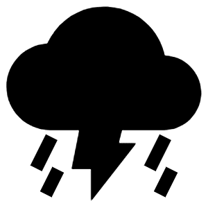 Thunderstorm Sharp Icon from Ionic Sharp Set