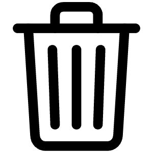Trash Outline Icon from Ionic Outline Set