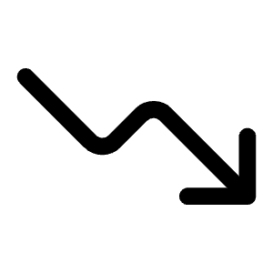 Trending Down Outline Icon from Ionic Outline Set