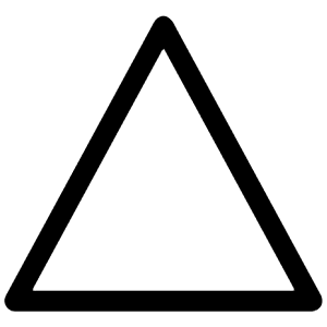 Triangle Outline Icon from Ionic Outline Set