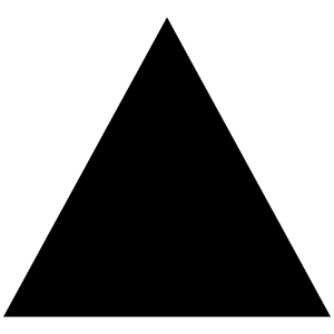 Triangle Sharp Icon from Ionic Sharp Set