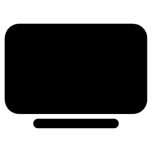 Tv Icon from Ionic Filled Set