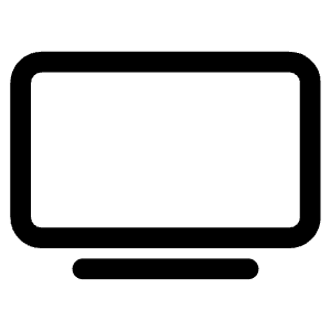 Tv Outline Icon from Ionic Outline Set