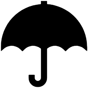 Umbrella Sharp Icon from Ionic Sharp Set