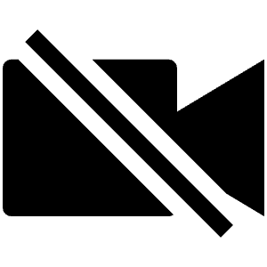 Videocam Off Sharp Icon from Ionic Sharp Set