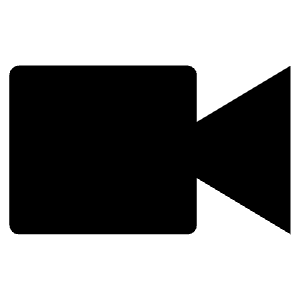 Videocam Sharp Icon from Ionic Sharp Set