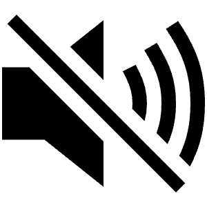 Volume Mute Sharp Icon from Ionic Sharp Set