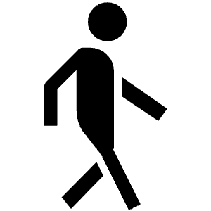 Walk Sharp Icon from Ionic Sharp Set