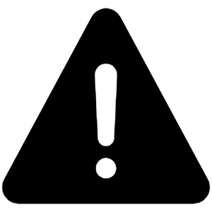 Warning Icon from Ionic Filled Set