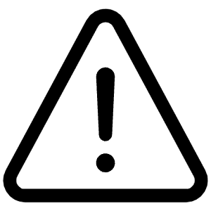 Warning Outline Icon from Ionic Outline Set