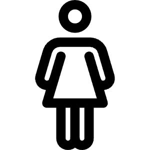 Woman Outline Icon from Ionic Outline Set