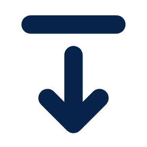 Align Arrow Down Fill Icon from Mingcute Fill Set