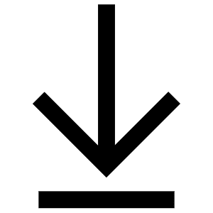 Arrow Down Line Icon from Atlas Line Set