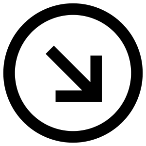 Arrow Down Right Circle Icon from Atlas Line Set