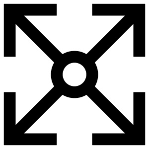 Arrow Move Corners Icon from Atlas Line Set