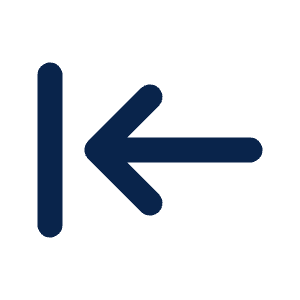 Arrow To Left Line Icon from Mingcute Line Set