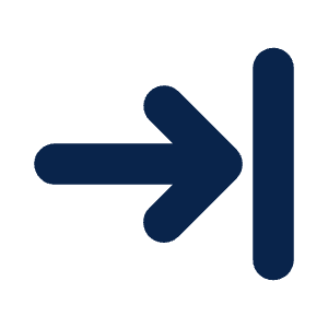 Arrow To Right Fill Icon from Mingcute Fill Set