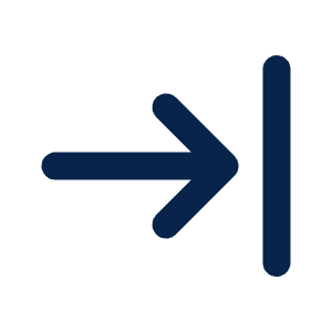 Arrow To Right Line Icon from Mingcute Line Set