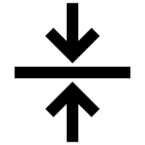 Arrows Meet Up Down Line Icon from Atlas Line Set