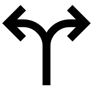 Arrows Split Left Right Icon from Atlas Line Set