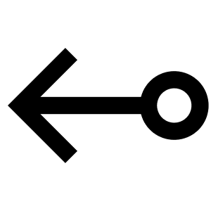 Circle Arrow Left Icon from Atlas Line Set