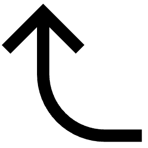 Curve Arrow Up Icon from Atlas Line Set