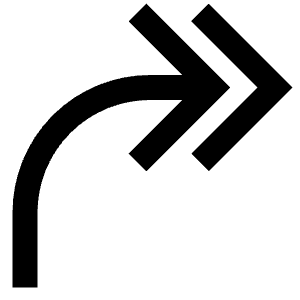 Curve Double Arrow Right Icon from Atlas Line Set