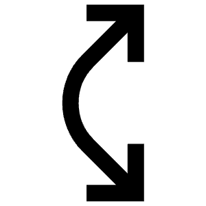 Curving Arrows Right Icon from Atlas Line Set