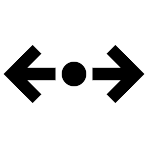 Dot Arrow Left Right Icon from Atlas Line Set