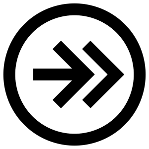 Double Arrow Right Circle Icon from Atlas Line Set