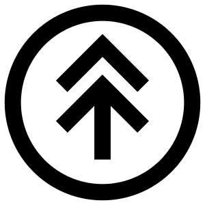 Double Arrow Up Circle Icon from Atlas Line Set