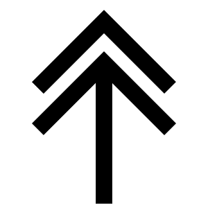 Double Arrow Up Icon from Atlas Line Set