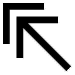 Double Arrow Up Left Icon from Atlas Line Set