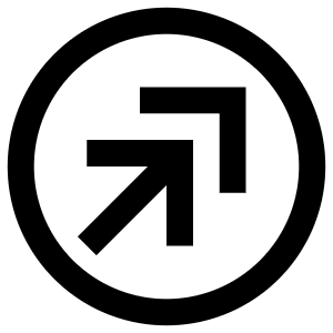 Double Arrow Up Right Circle Icon from Atlas Line Set