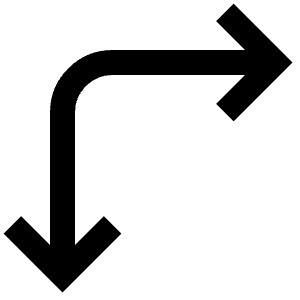 Down Right Arrows Icon from Atlas Line Set