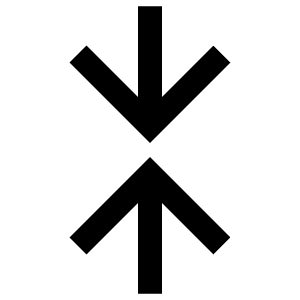 Minimize Arrow Up Down Icon from Atlas Line Set