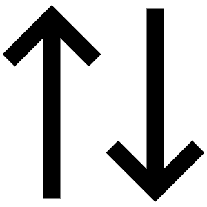Movement Arrows Up Down Icon from Atlas Line Set