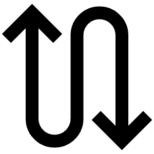 Navigate Arrow Up Down Icon from Atlas Line Set