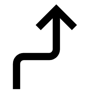 Navigate Route Arrow Up Icon from Atlas Line Set