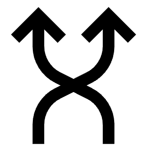 Overlap Arrow Up Icon from Atlas Line Set